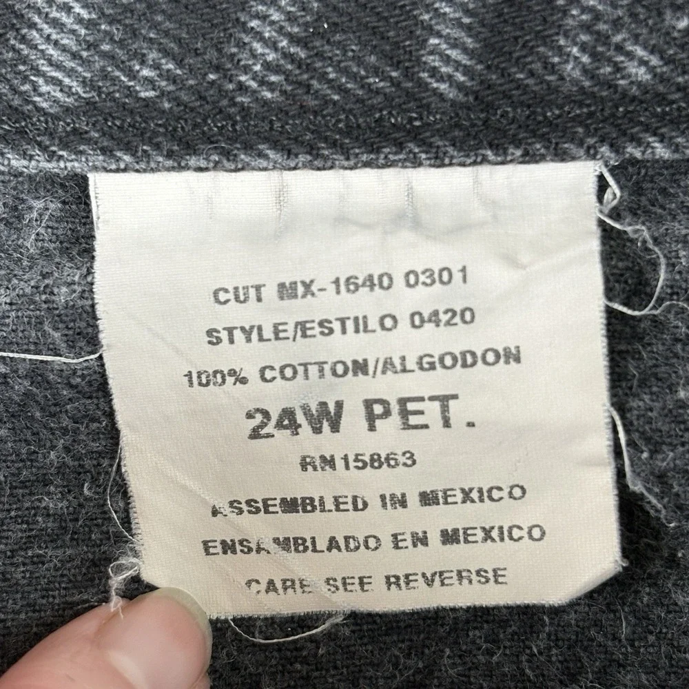 Vintage‎ 90s Route 66 Jeans 24WP Relaxed Black Distressed Grunge Y2K Streetwear